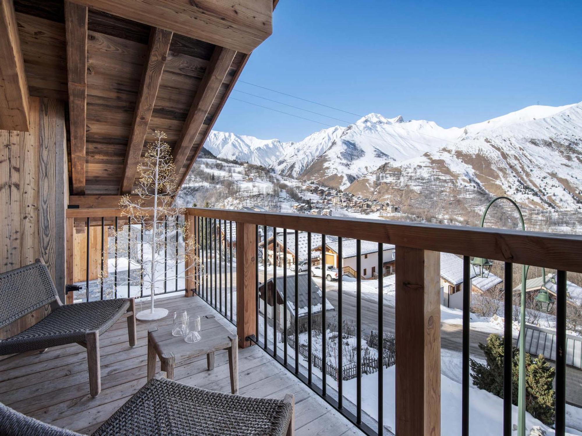 Willa Chalet Spacieux Avec Bain Nordique, Hammam Et Vue Proche Des Pistes - Fr-1-570-66 Saint-Martin-de-Belleville Zewnętrze zdjęcie